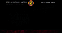 Desktop Screenshot of festa80.com.br